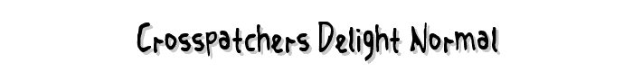 Crosspatchers delight normal font